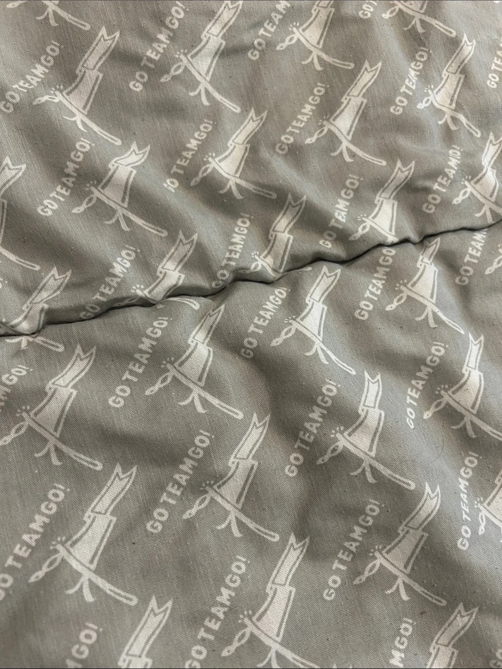 Navy Blue Branded Bed Cover